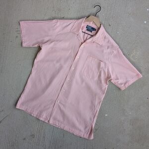 Vintage 90s Ralph Lauren Polo Caldwell Silk Blend Camp Collar Button Up Shirt